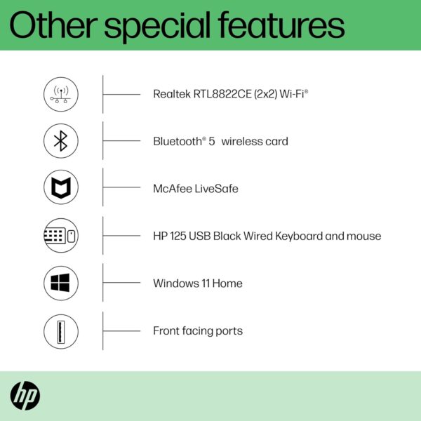 HP Tower Pc 12Th Gen Intel Core I7-12700 (8Gb/256 Gb Sdd/1 Tb HDD/Win 11 (Copy) - Image 5