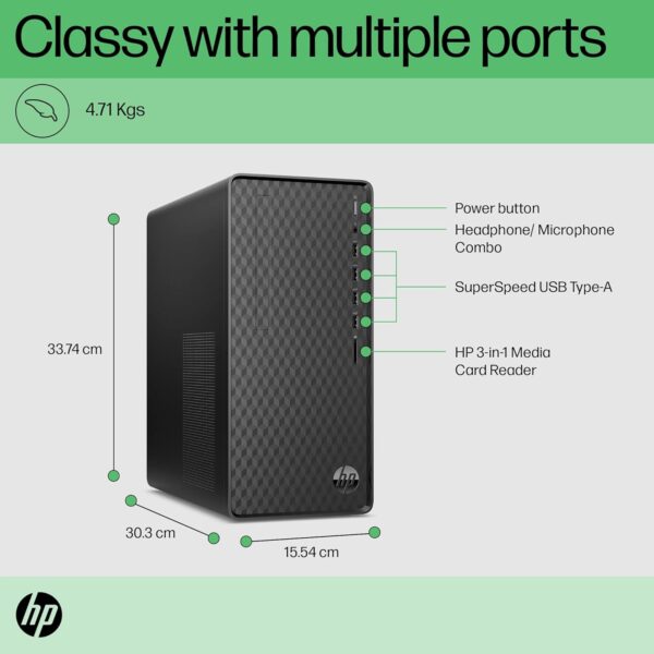 HP Tower Pc 12Th Gen Intel Core I7-12700 (8Gb/256 Gb Sdd/1 Tb HDD/Win 11 (Copy) - Image 4